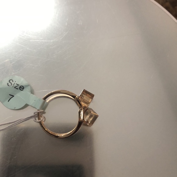 Bleu sage champagne colored   sterling silver 925 made with crystal premium - Picture 9 of 10